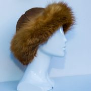 Brim Hat with Fox Trim